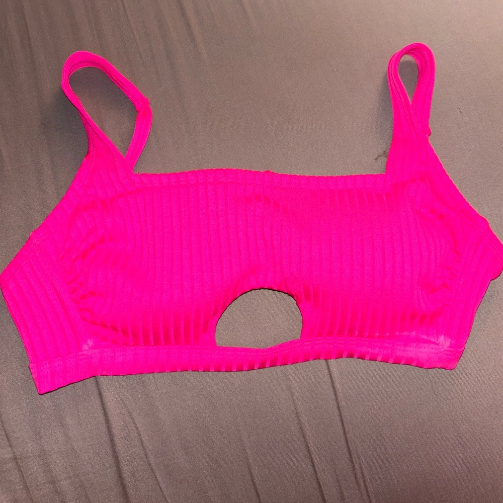 Xhilaration bikini top with cutout (D/DD)